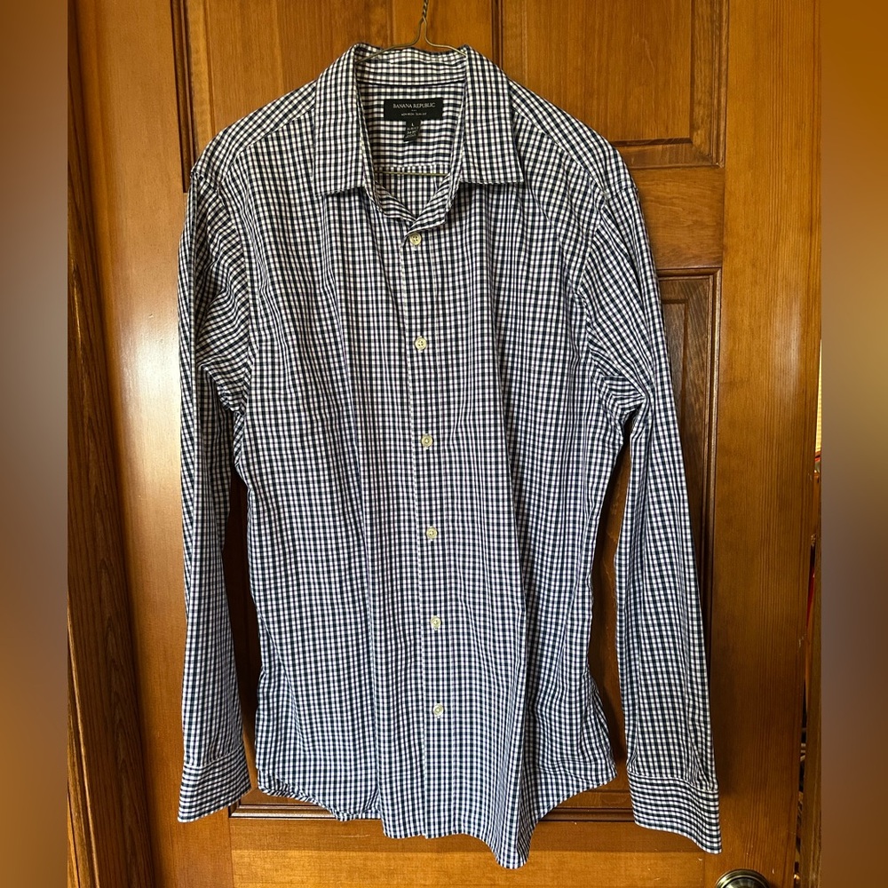 Mens Banana Republic checked shirt